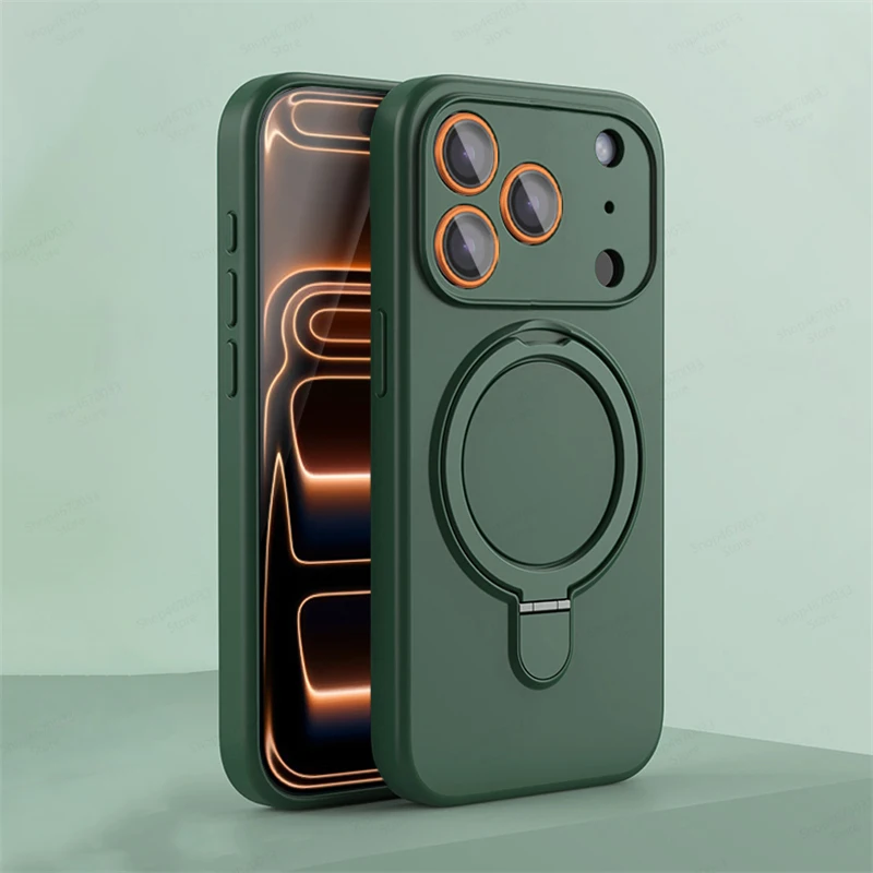 ตัวเลือกสินค้า เคสซิลิโคนแม่เหล็ก iPhone พร้อมขาตั้ง