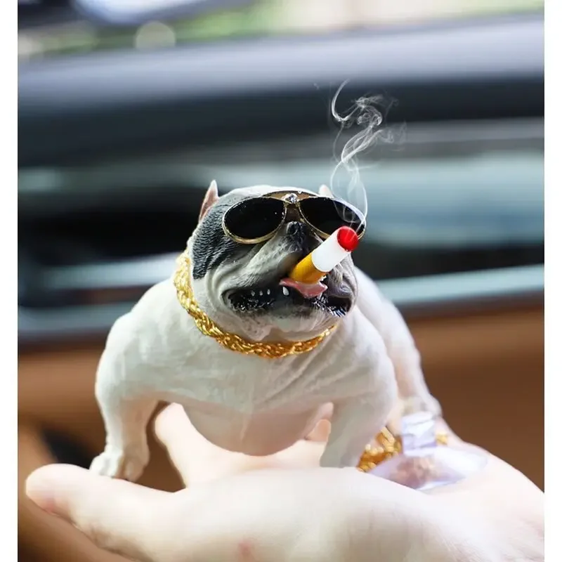 

Upscale Simulation of Social Dog Car Accessories Smoking Bully Dog Car Accessories Accessories Car Interior Decoration