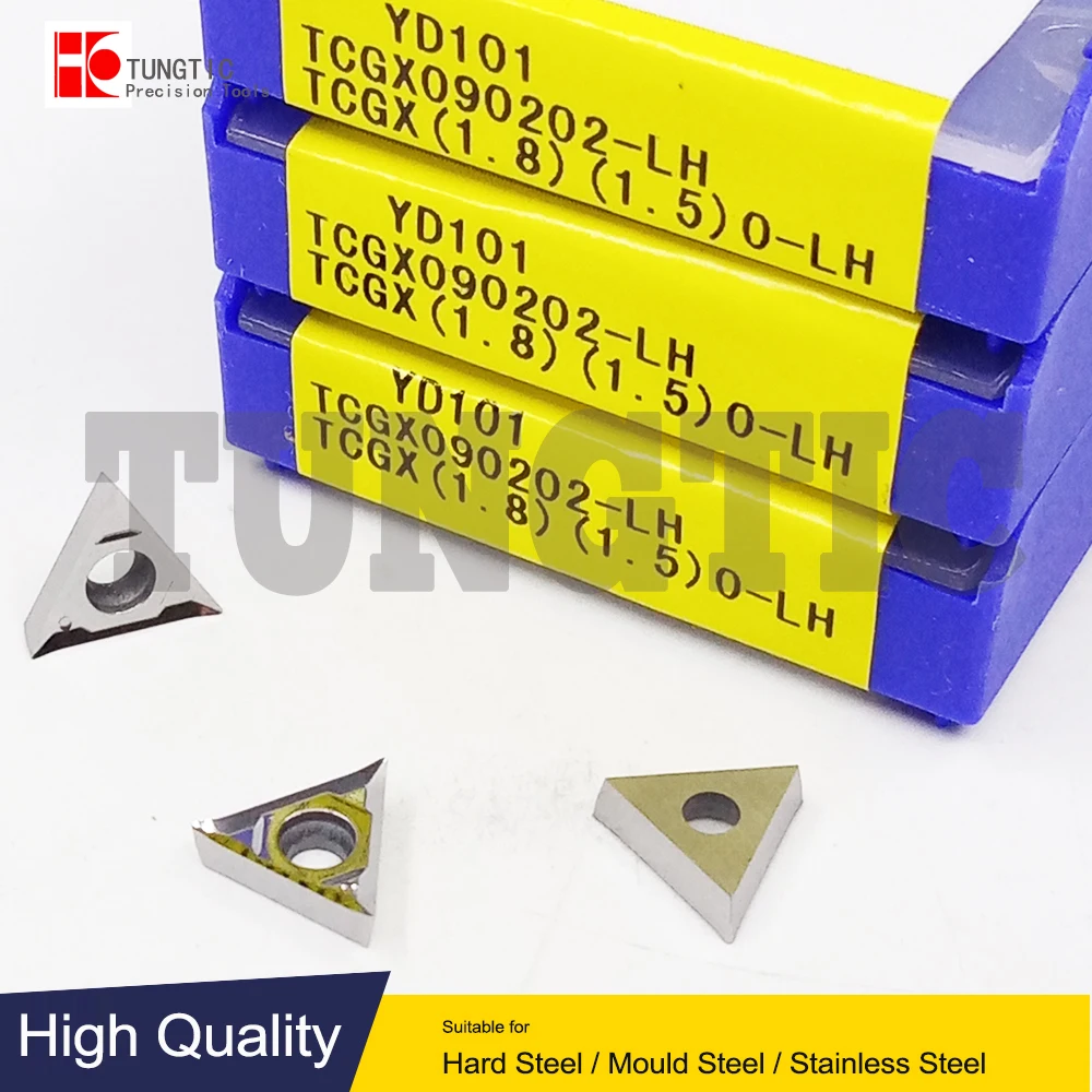 

TCGX090202-LH YD101 Milling Cutter CNC Tool Lathe Machining Tools Lathe Cutting Tool Metal Turning Tools Inserts TCGX 090202