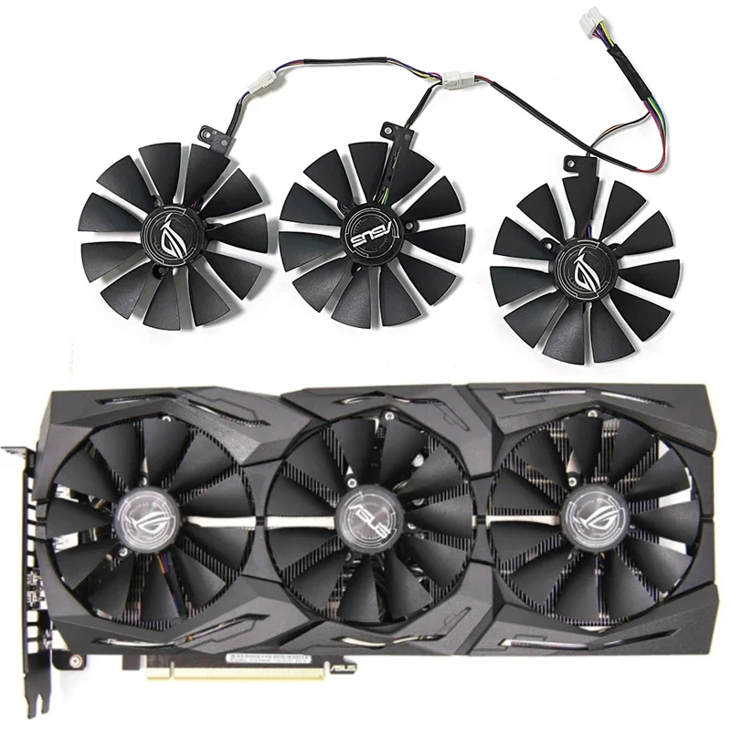 Ventola Di Raffreddamento Grafica 87Mm T129215Su Fdc10U12S9-C Per Asus Rog Strix Rog Strix Rtx2060 2060S 2070 Gaming