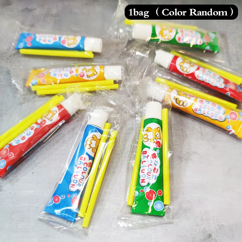 Magic Bubble Glue Toy Blowing Colorful Bubble Ball Plastic Balloon Won't Burst Safe For Kids Boys Girls Gift 2
