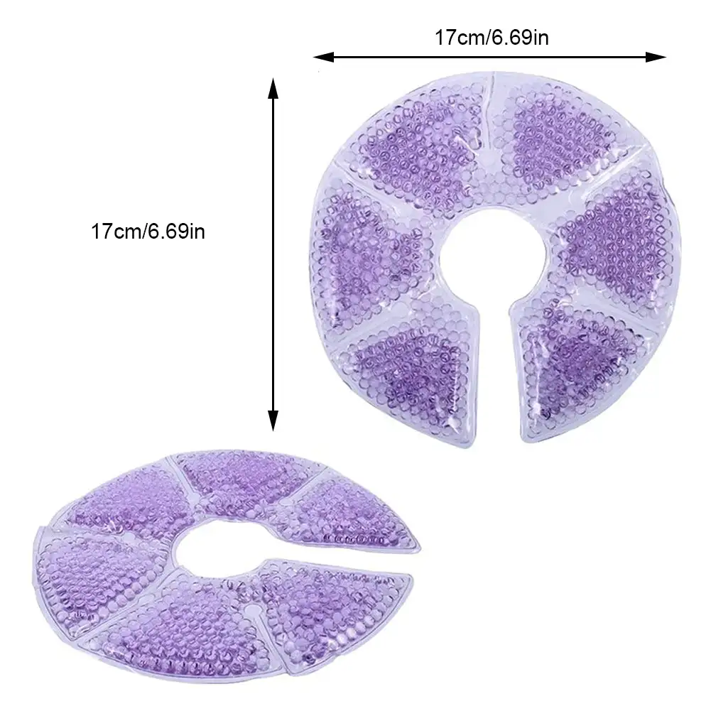 Breast Therapy Pack Chest Stickers Ice Pack Pads Hot or Cold Use for Pain Relief Nursing Mother Hot Cold Breastfeeding Gel Pads 6