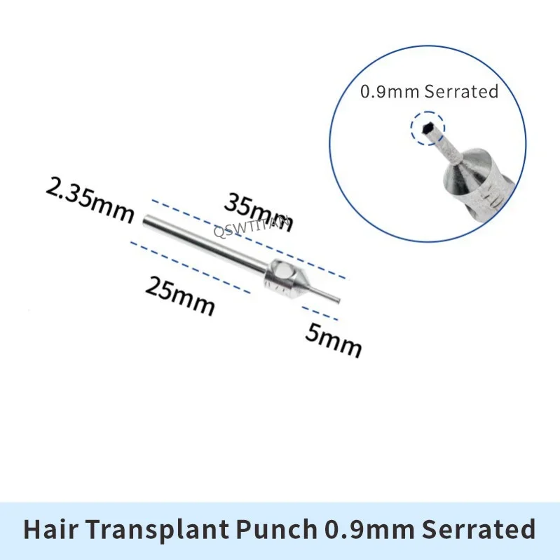 Hair Transplant Punch Hair Follicle Extraction Tool Serrated