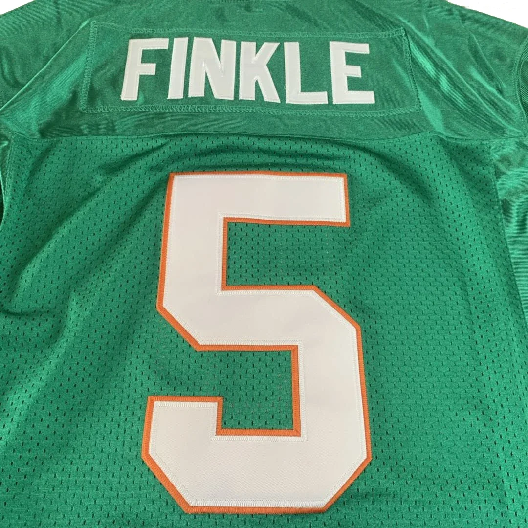 American Football Jersey RAY FINKLE 5 ACE VENTURA PET DETECTIVE MOVIE Jerseys Sewing Embroidery Outdoor Sports Green New