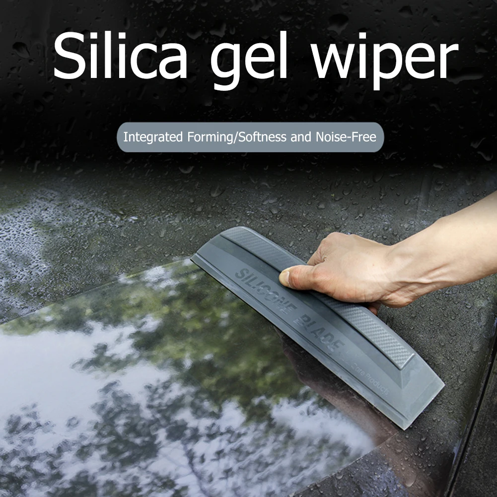 SiliconeCarWashWaterWiperSoapScraperVehicleWindshieldWindowCleanerSoftAndNot