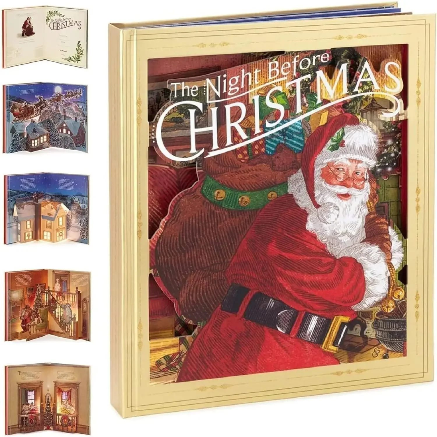 La Notte Prima Di Natale Libro Pop-Up Con Luce E Suono Musica Natalizia Libro Di Fiabe Libri Illustrati Per Bambini O Amici Regalo