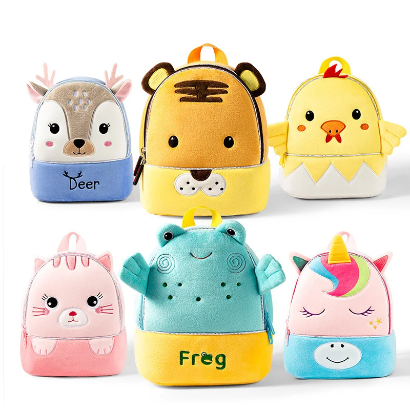Cute 3D Deer School Bags for Children Cartoon Unicorn School Backpacks Kindergarten Girls Kids Kawaii Schoolbag Mochila Escolar 2