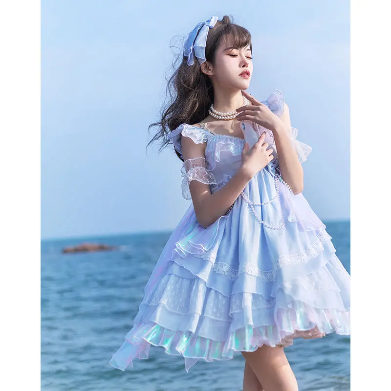 Space Travel Alien Spaceship JSK Lolita Dress Kawaii