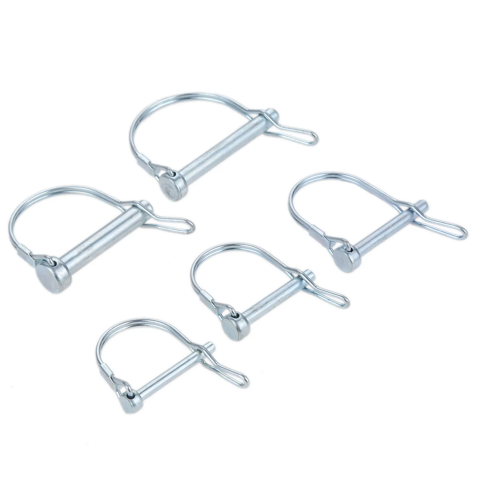 Quick lock pin 5pcs/2pcs Coupler Safety Pin D-Hook Steel M5 M6 M8 M9.5 Quick Lock Release Trailer Truck Bicycle Stroller Boat RV Hitch Latch
