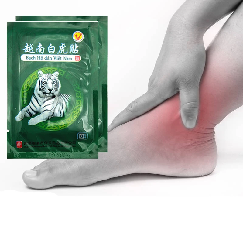 

8Pcs/bag Vietnam White Tiger Balm Patch Cure Rheumatoid Arthritis Pain Relief Plaster Joint Neck Back Body Muscle Ache Sticker