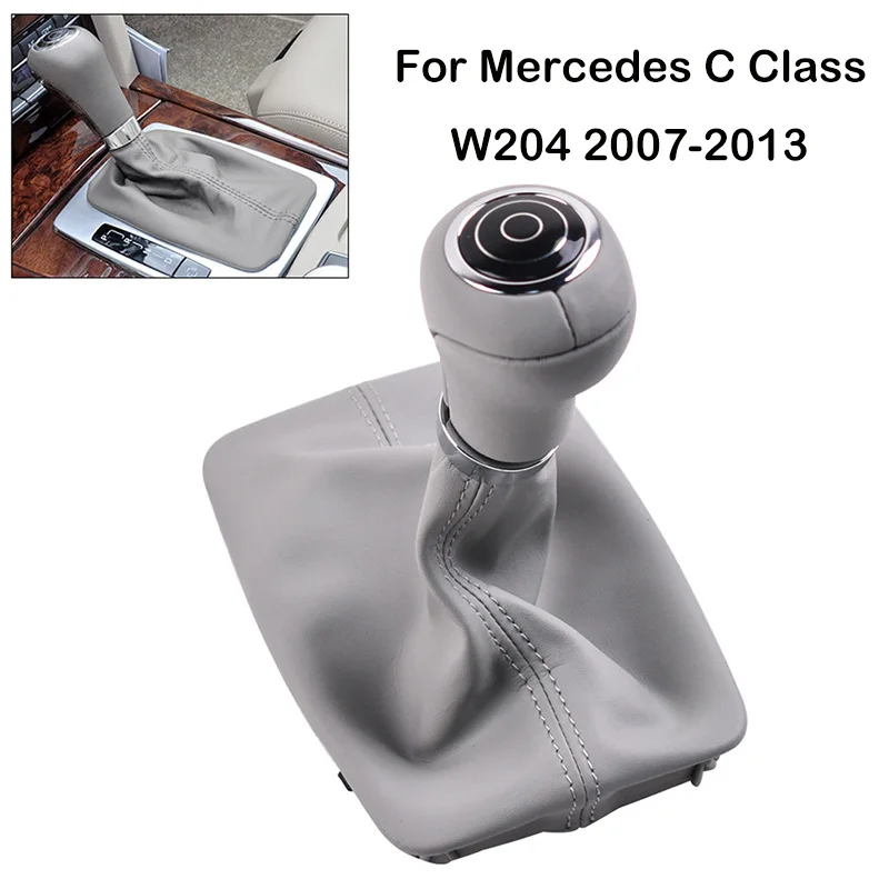 

For Mercedes C Class W204 C204 2007-13 08 Grey Gear Shift Knob With Boot Gear Shift Lever Dust Anti-dust Cover Interior Parts