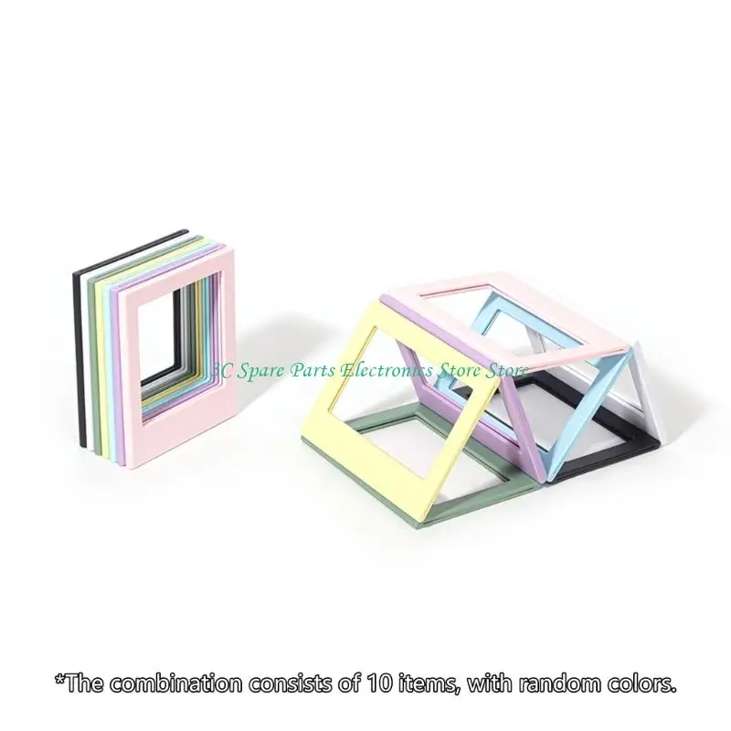 SZ 10Pcs 냉장고에 대 한 자기 그림 프레임 5 인치 냉장고 컬러 사진 프레임 필름 종이 액세서리에 대 한 자기 앨범