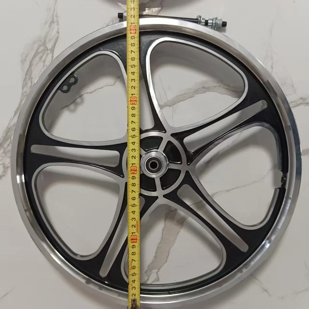 Aluminum Alloy Bicycle Wheel Set for Children, Integrated Ring, Folding Car, Disc Brake, 20 Inchlloy Wheel Hub Disc Brake