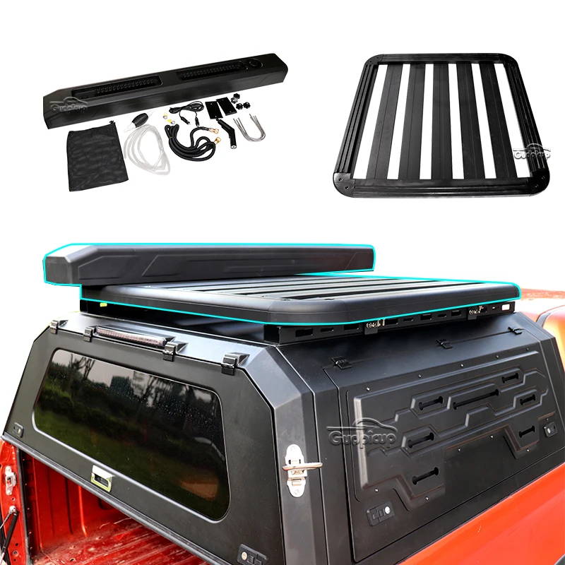 équipement Plein Air Douche Solaire Camping 30L - Réservoir Sous Pression Avec Pompe à Air, Montage Sur Barres De Toit 4x4 Et SUV Douche Exterieure Portable
