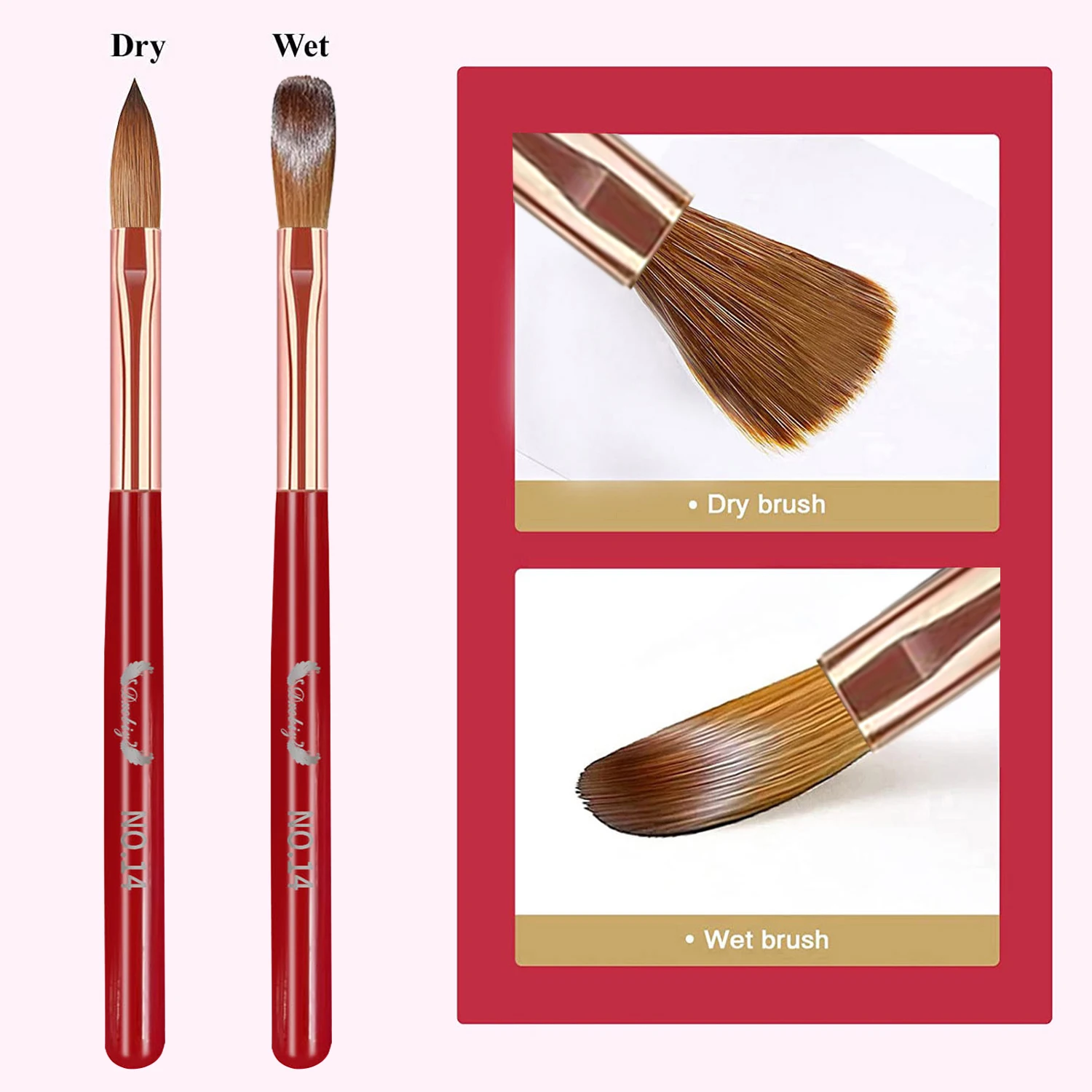 9 Pcs Speciality Acrylic Nail Brush Set   Acrylic Nail Brushes for Acrylic Application 4