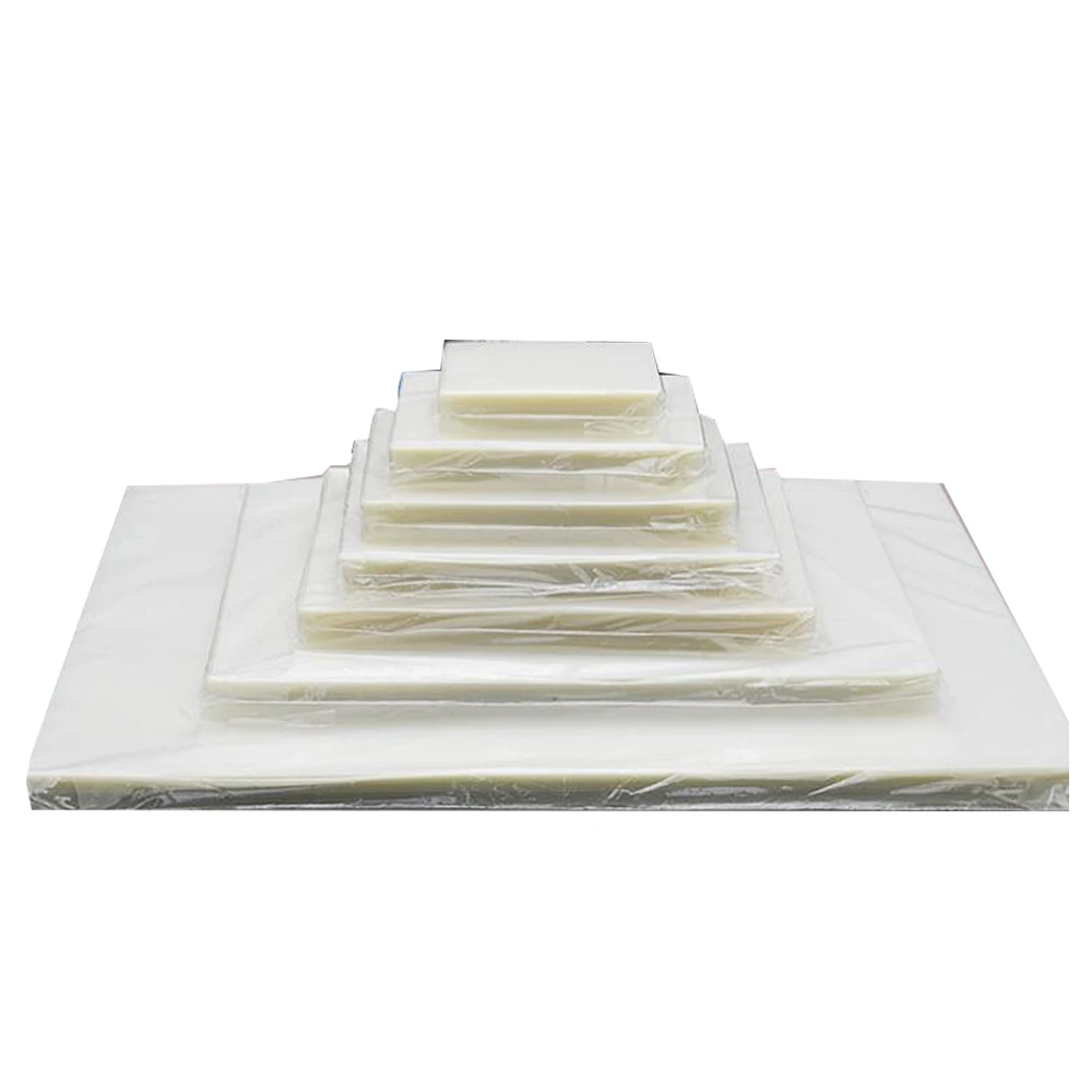 Lamination Film 100PCS/Lot 50 Mic A4 Thermal Laminating Film PET for Photo/Files/Card/Picture Lamination Roll Plastic Film