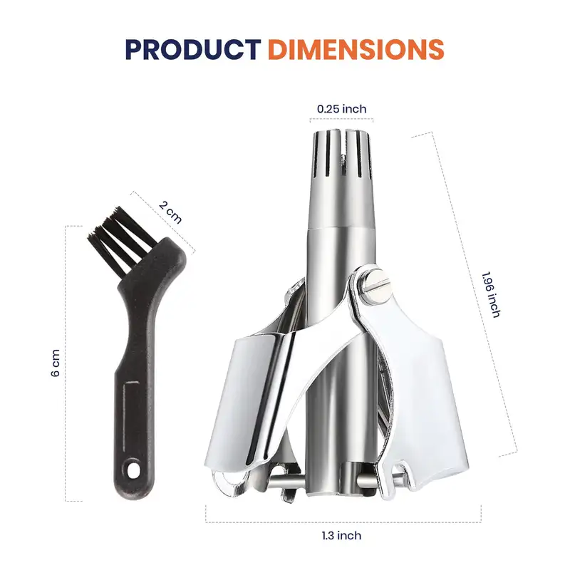 Ear and Nose Hair Trimmer Clipper Painless Hair Trimmer for Men Women Manual Trimmer with Waterproof Hand wash Easy Cleansing - Image 6