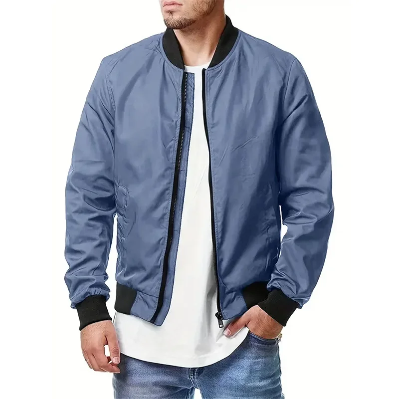 New Casual Plus Size Men's Coat Spring and Fall Sports Aviator Baseball Clothing Fashionable Versatile Jacket New Men Clothing