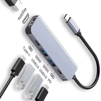 USB C Hub to 4K HDMI-Compatible USB 3.0 2.0 Type C