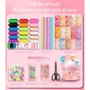 Nano Tape Kneading Blowing Bubble Full Set Nano Tape Double-Sided Tape Paste Blowing Bubble Toy Sticker Tapes 4