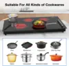 36 inch,36 inch Electric Cooktop,9200W Built-in & Countertop 36 inch Cooktop with 9 Power Levels, 4