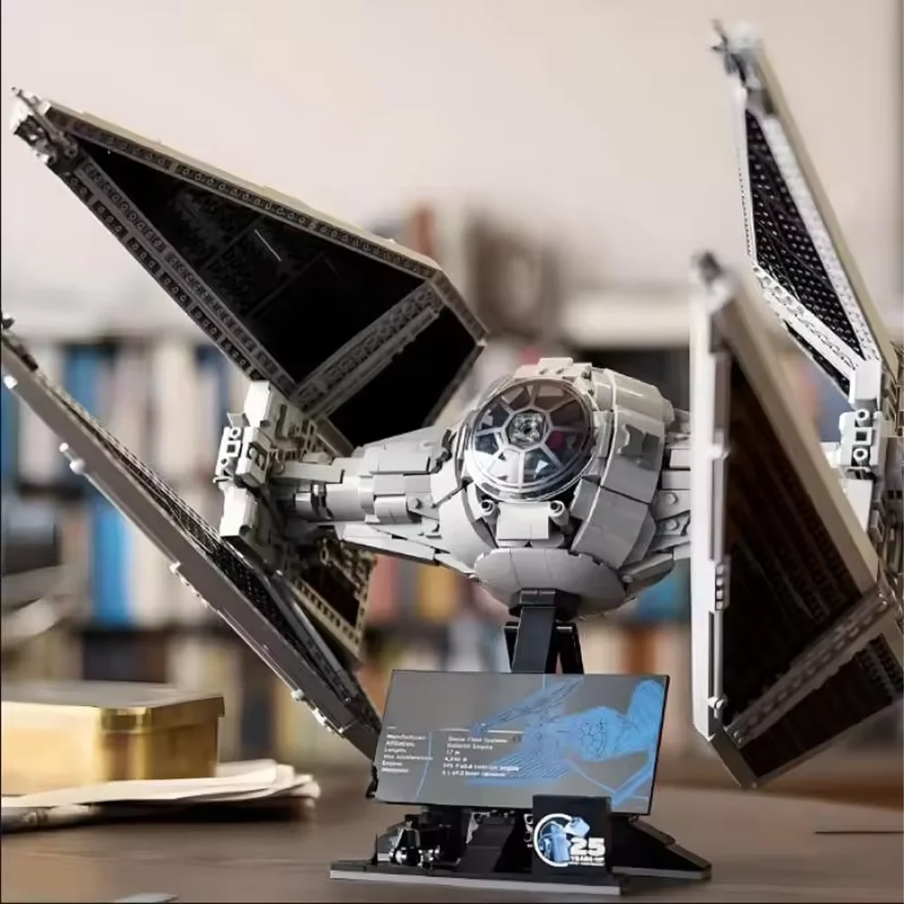 Building Block Toys Building Toy Set 1931PCS Spaceship Moc TIE Interceptors Building Blocks Modified Imperial Fighters Model 75382 Assemblys Model DIY Toys Gifts