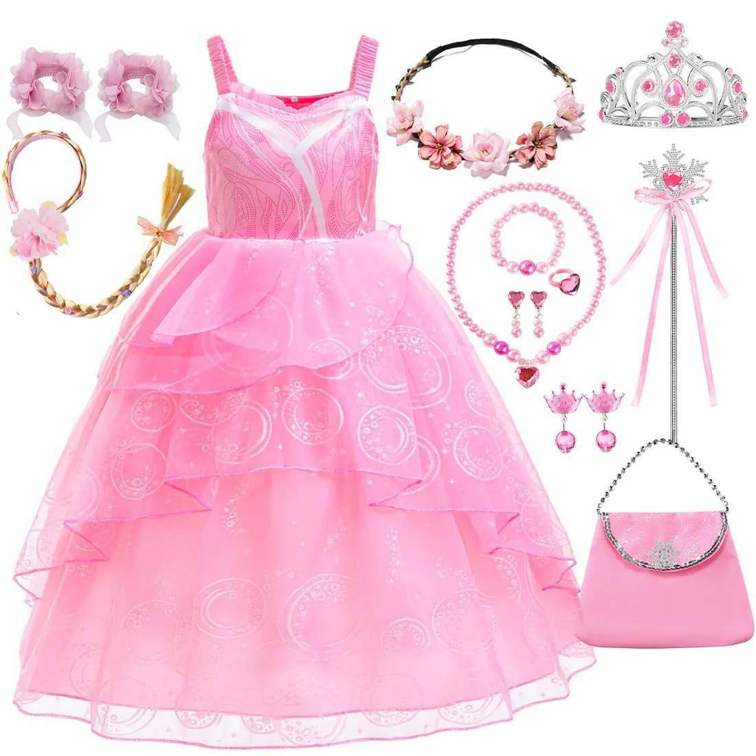 open lace back dress Glinda The Good Witch Wicked Princess Party Dress Costume  Fox Baby & Co