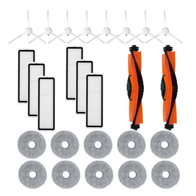 

Запчасти для робота-пылесоса Xiaomi Mijia 3S 2Pro B113CN B108CN, основная боковая щетка, фильтр, насадка на швабру