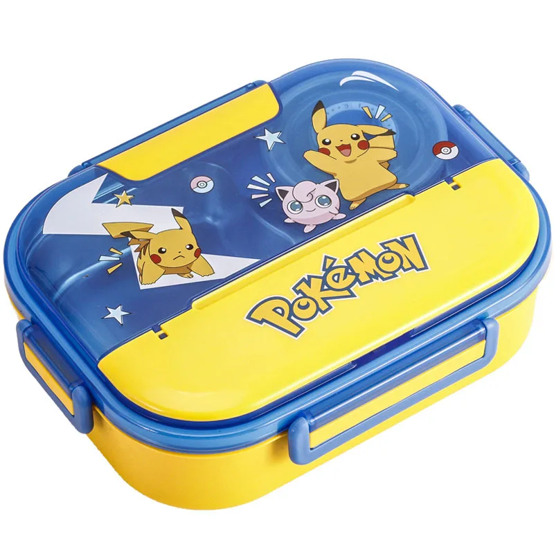 Anime Pokemon Pikachu New Children's Portable Lunch Box bag Snack milk  Fruit Storage Bag Creative Double-layer Student lunch Bag