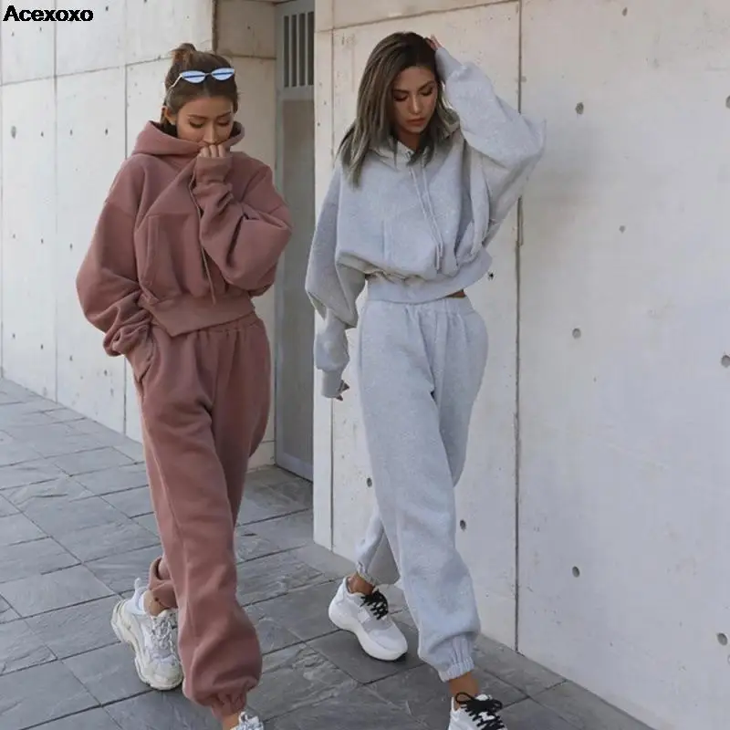 

2023 autumn and winter new women's fashion leisure sports set fleece hoodie set
