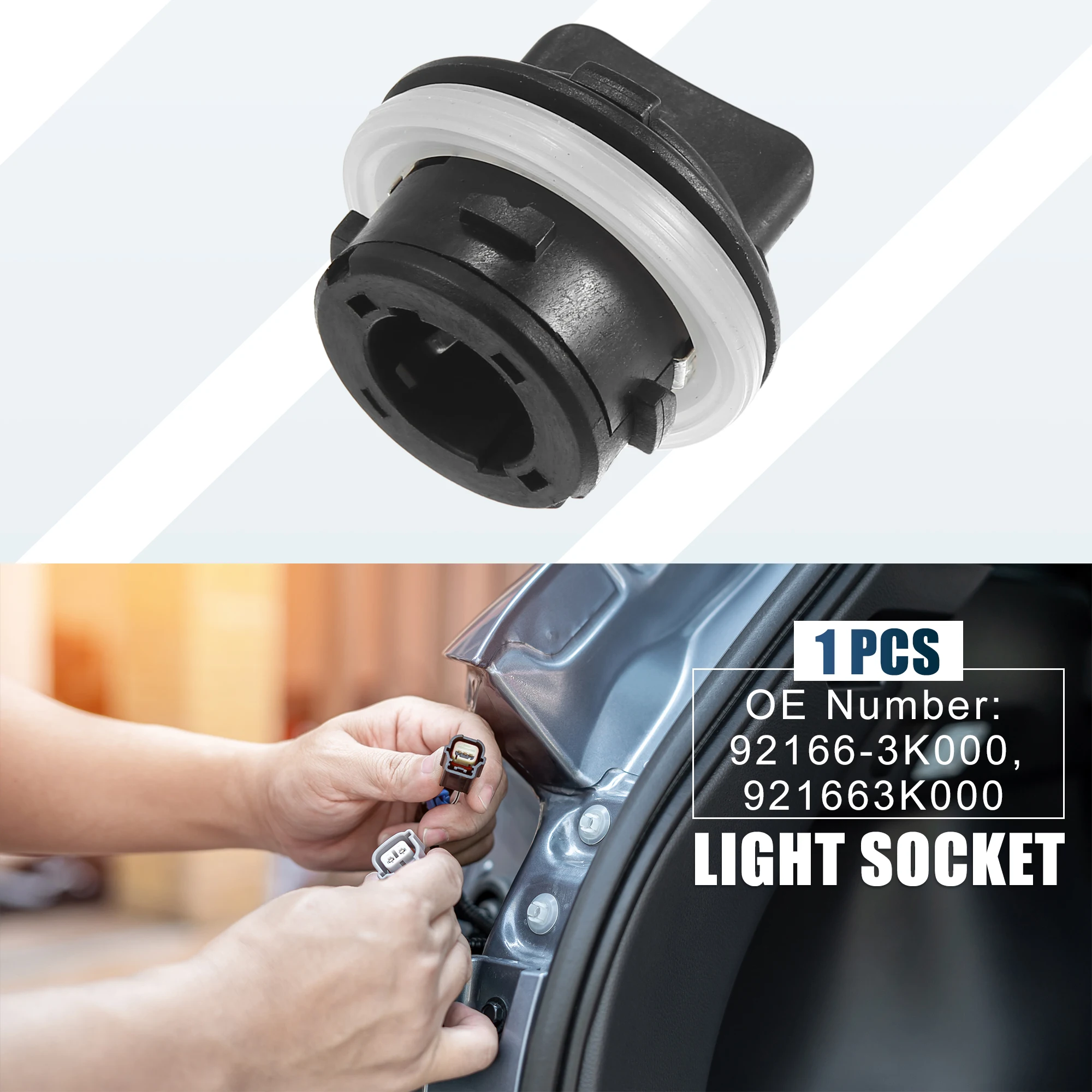 

X Autohaux розетка для переднего указателя поворота лампочка 92166-3K000 для Hyundai Accent 2012-2017 для Hyundai Ge-nesis 2009-2011