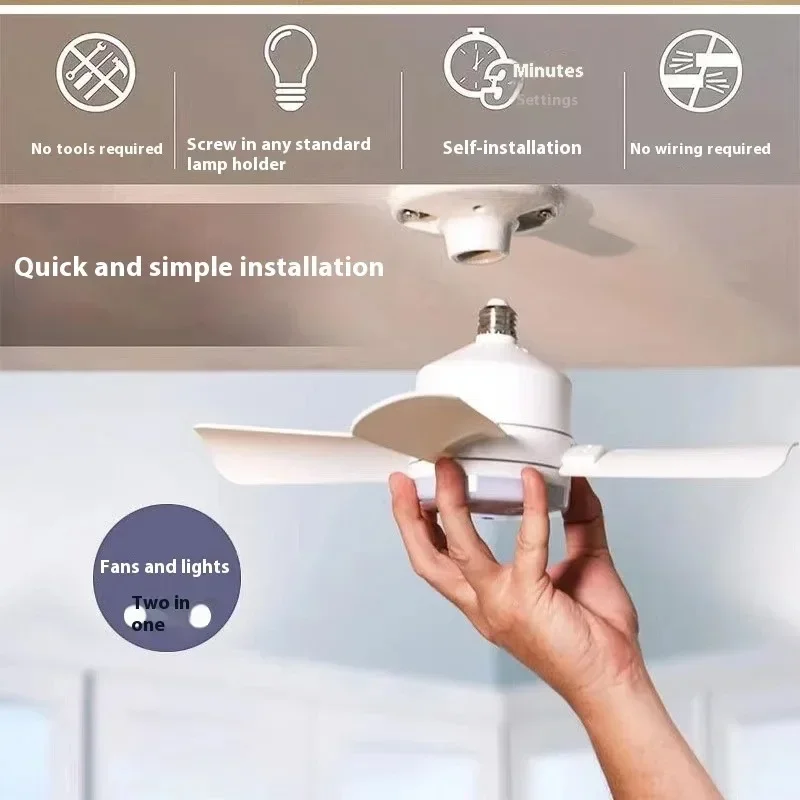 LED Ceiling Fan with Light and Remote Control