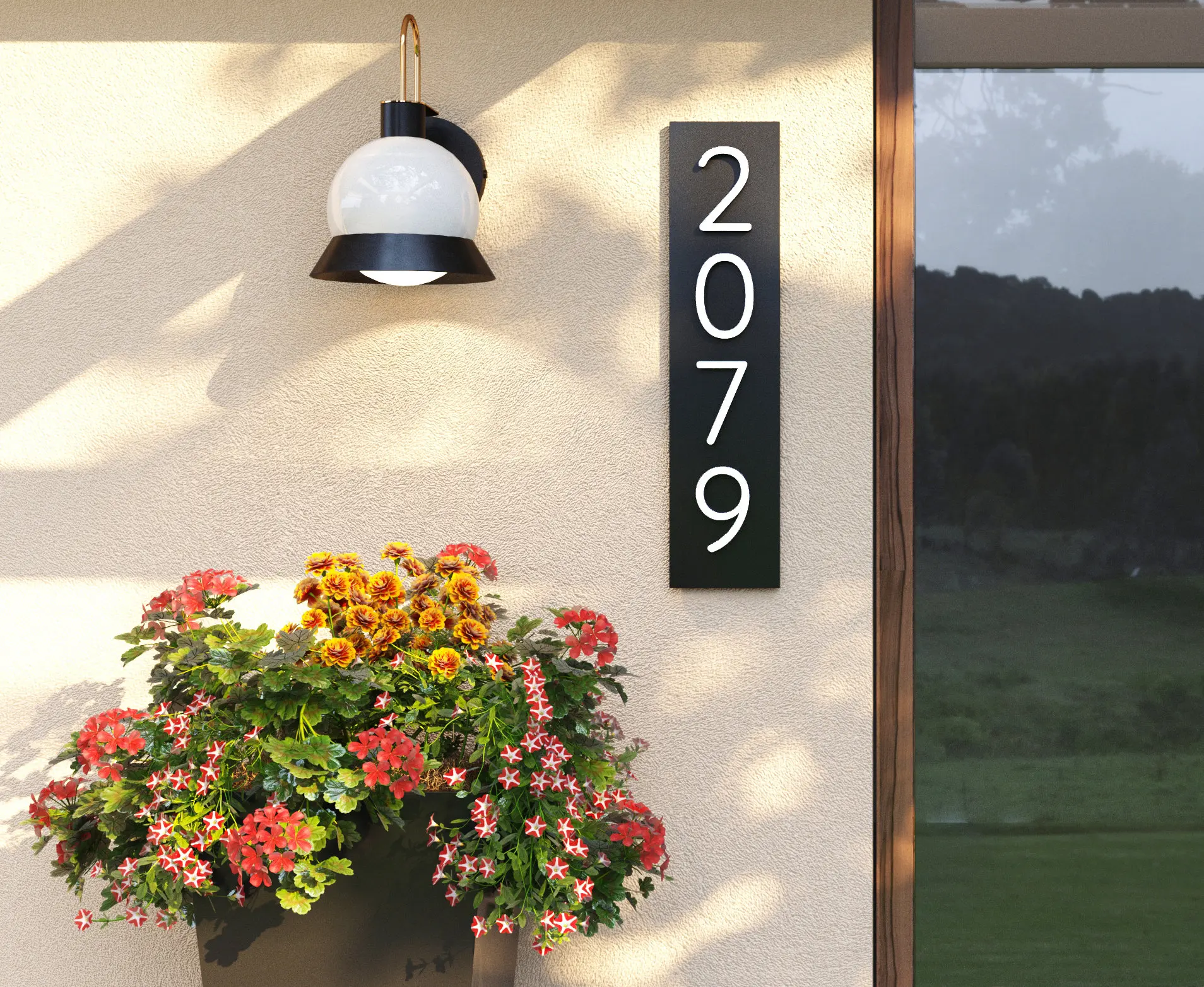 Personalized Custom Black White Matte Plate Acrylic 3D Floating House Number Sign Outdoor Floor Wall Plaques Room Name Deocr