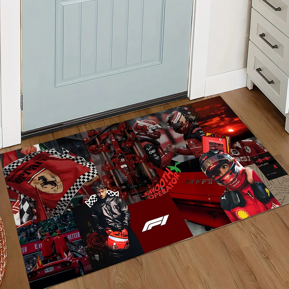 F-Ferrari Room Rugs Bathroom Mat Kitchen Rug Carpet Main Door Entry Mat Doormat Entrance Door Home Carpets Floor Mats Foot Bath 3
