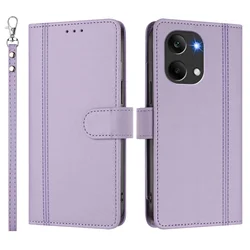Slim Flip Wallet Case with Magnetic Clasp and Kickstand Feature for Poco F8 ultra (Light Purple)