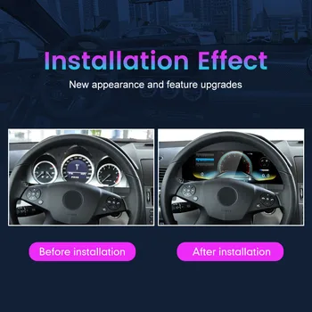 Panel de instrumentos digitales LCD de 12,3 pulgadas para Mercedes Benz E W207 NTG4.0 2010-2012 Panel de instrumentos Virtual velocímetro cabina 1