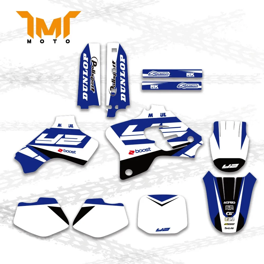 hlmt motocross team graphics decals stickers fit for yamaha yz80 yz 80 1993 2001 racing decoration TMT Motorcycle New Graphics Decals Stickers For Yamaha YZ80 YZ 80 1993-1997 1998 1999 2000 2001 Motocross Racing Kits