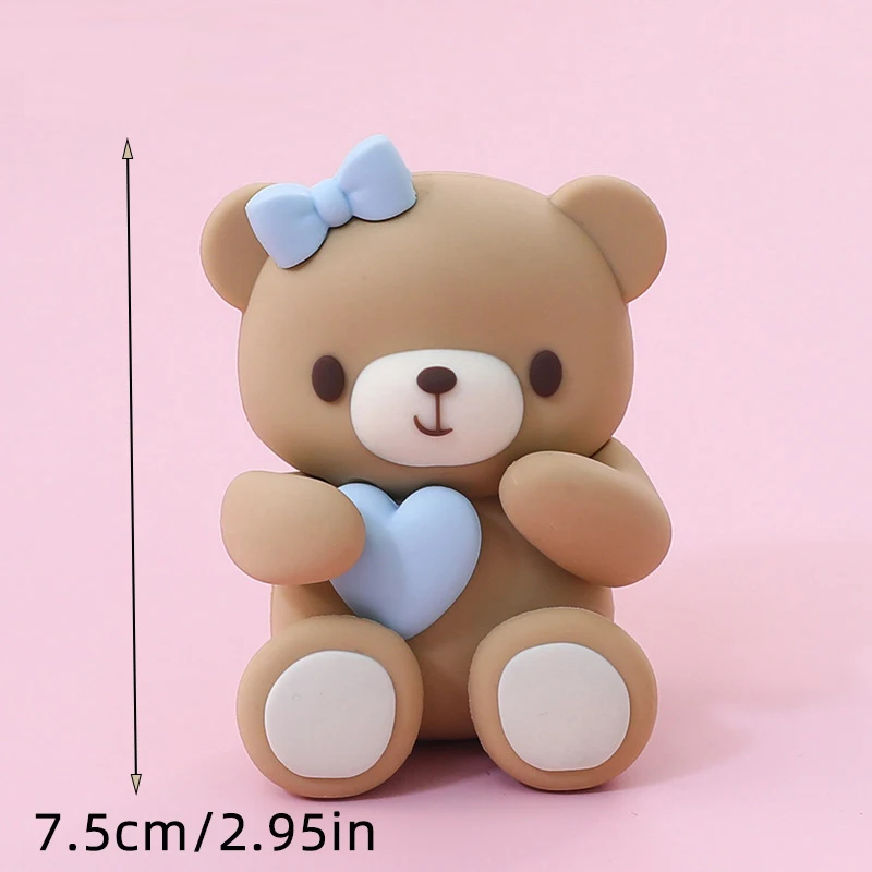 Baby Taarttopper Set - Beer, Regenboog, Wolk & Ster Decoraties