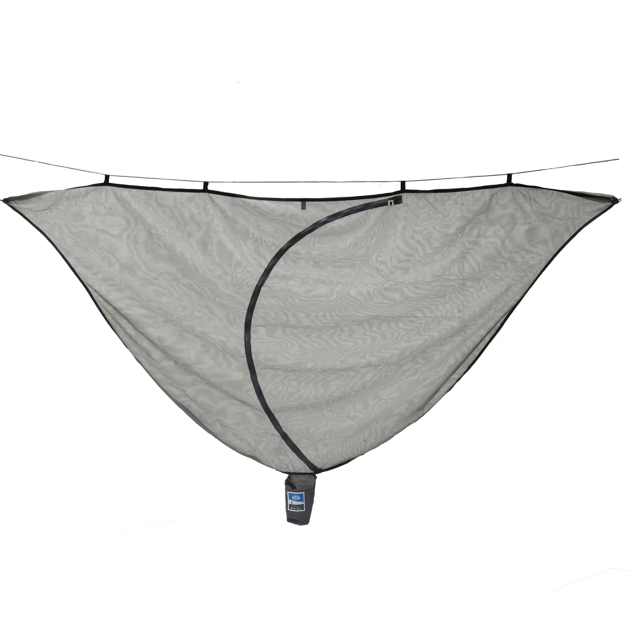 

Portable Hammock Bug Net, Gray Polyester Mosquito Net for Camping