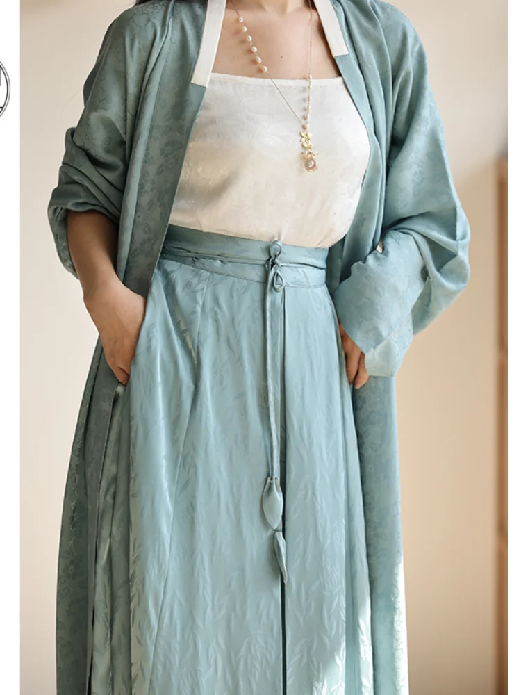 Original Liu Ye Song Dynasty Hanfu Trousers Daily Commuter Chinese Clothes Pants Women's Summer Dress Costume