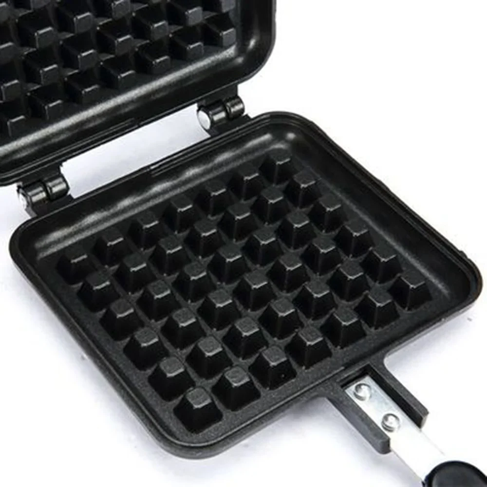 Non-Stick Waffle Maker Mold Gas Pan Cake Oven Breakfast Bakeware 3