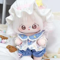 20cm baby clothes cute cotton doll clothes lamb pajamas with hat 2