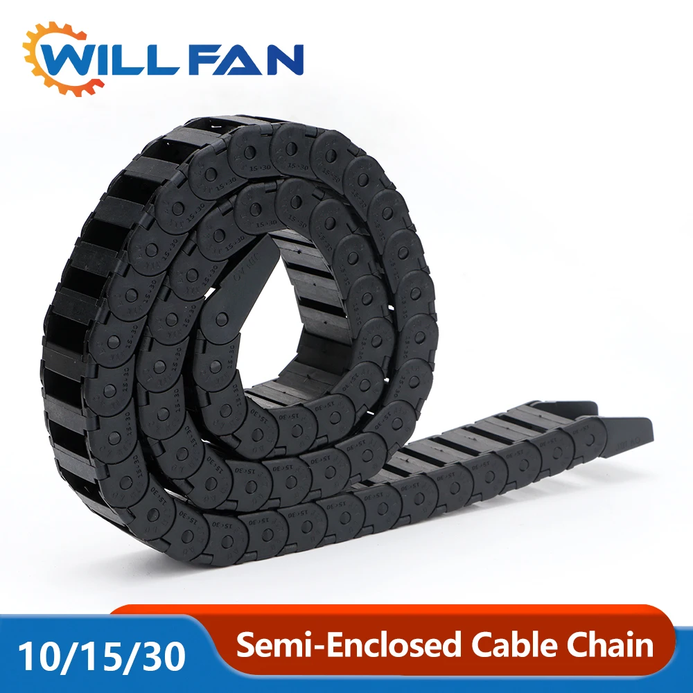 Will Fan Transmission Chain 10x15mm 15X20MM Diameter R18mm With 2 pcs Connector Drag For Co2 Laser Cutter Machine 3D priner