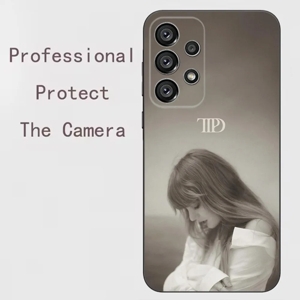thumbnail image 1 of Funda para teléfono T-TaylorS TTPD S-SwiftS para Samsung Galaxy A91, A80, A73, A72, A71, A53A52, A32, A31A22, A21s, A20, cubierta negra, 1 of 5