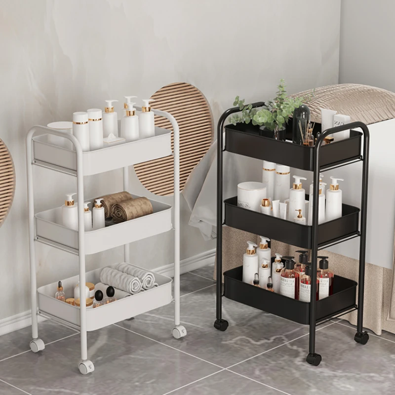 Ruote Nail Salon Trolley Cosmetic Tea Barber Salon Trolley Parrucchiere Storage Carrello Portategetti Salon Furniture Rr50St