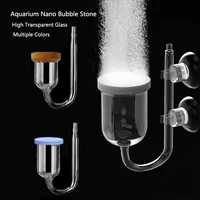 Highly Transparent Glass Air Pump Sand Stone Aquarium Oxygen Pump Fresh Air Stone Nano Bubble Bar Aquarium Fish Tank Aerator New 1