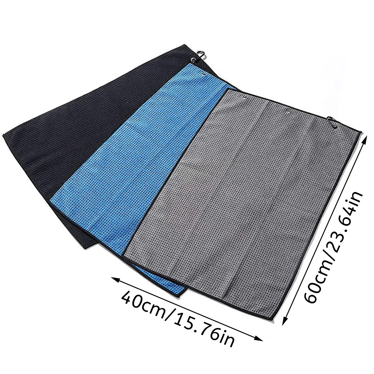 Golf towel polyester fiber golf club clean towel golf accessories scrub cloth soft belt hook absorb water 6