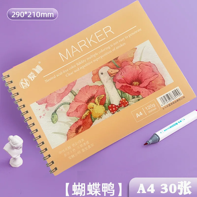 Art Marker Dedicated Marker Pad B5 A3 A4 Drawing Marker Pen Book Marker  Paper