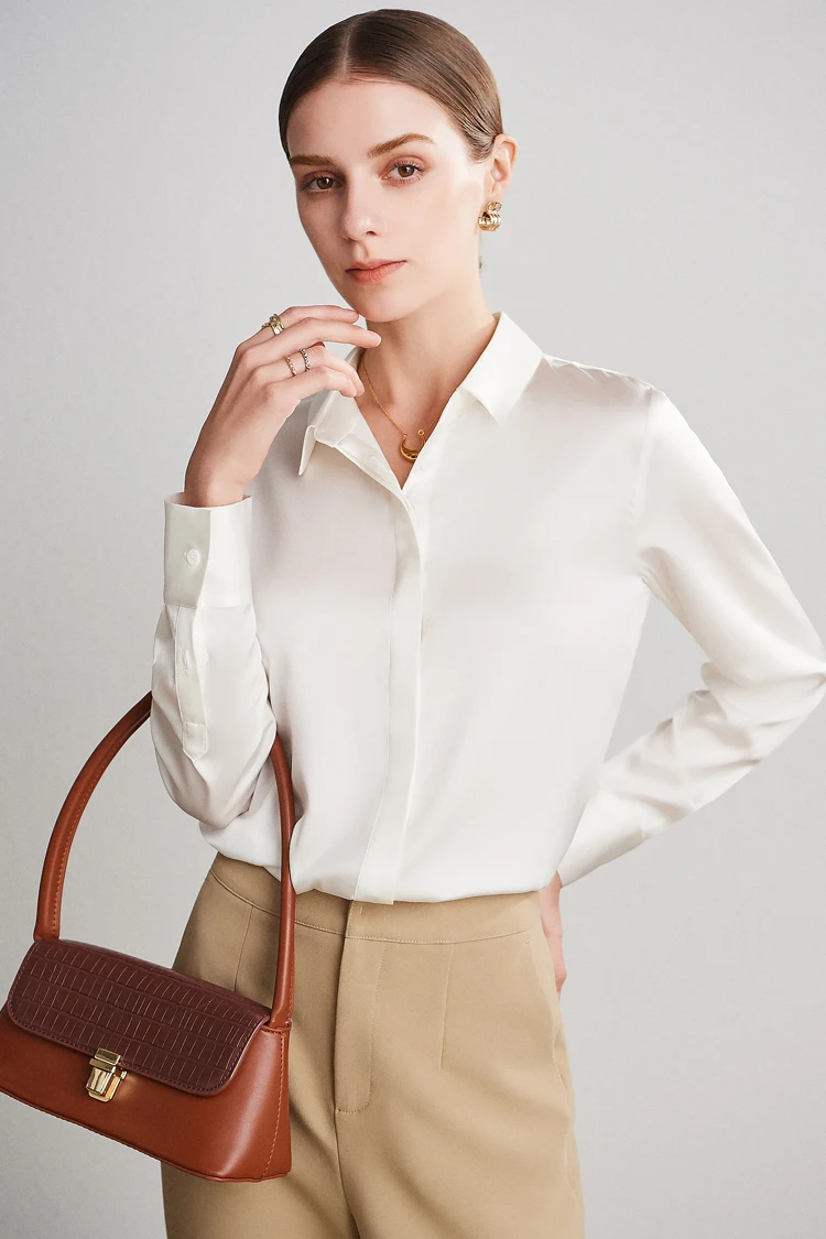 Camisolas de alta qualidade da blusa dos designs da seda Shein Factory para  mulher - China Camisa para mulher e camisolas preço