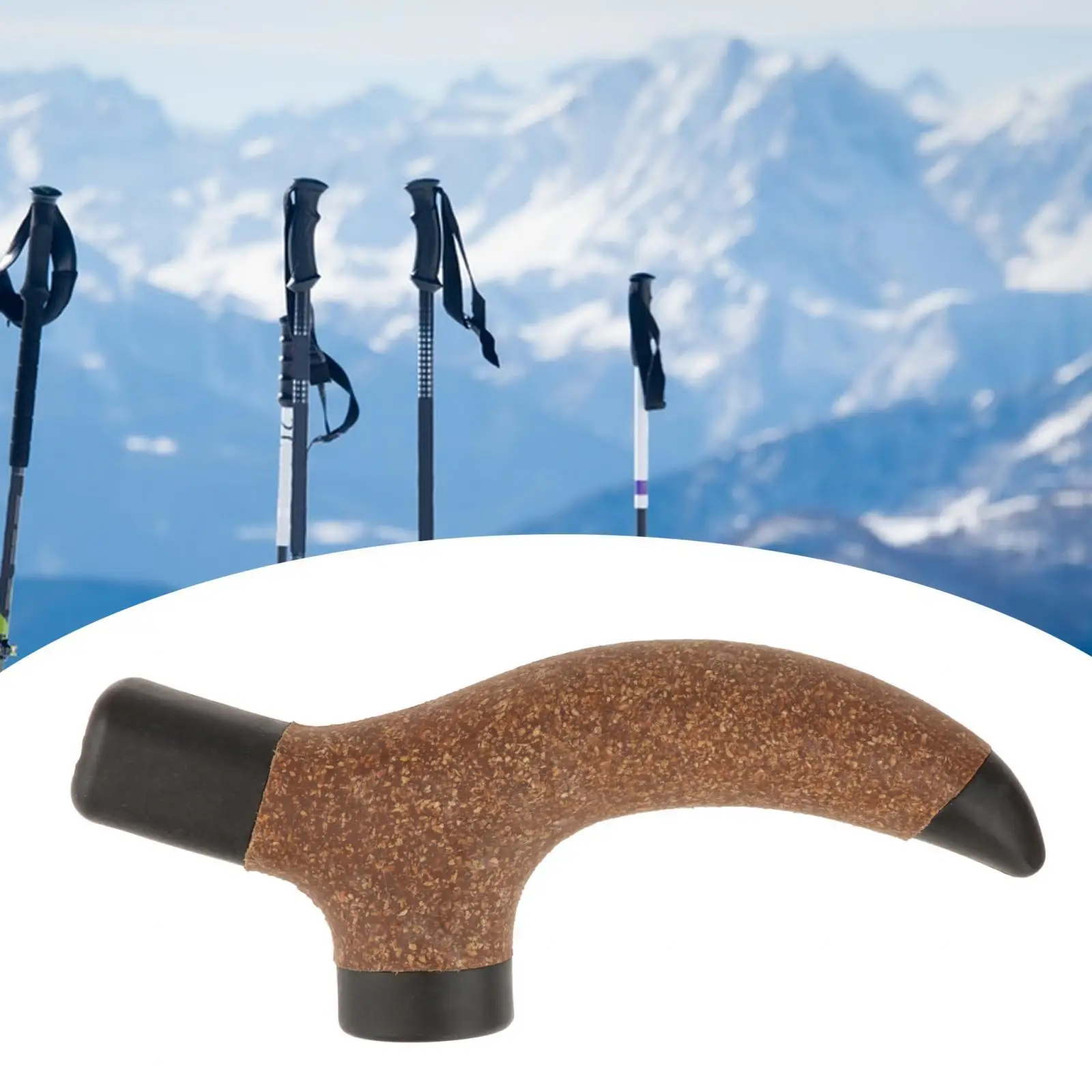 Trekking Pole Handle Durable Attachment Alpenstock Grip Handle for Camping